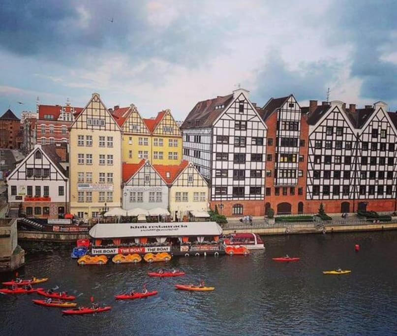 River View Sailor'S Old Town Apartment กดัญสก์ ภายนอก รูปภาพ